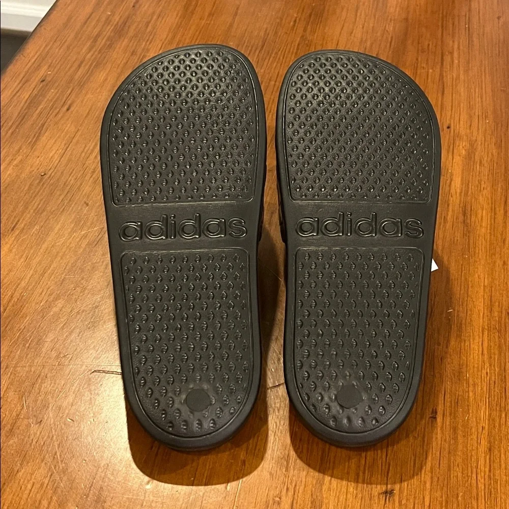 Adidas Adilette Aqua Slides Sandals Shoes black F35550 new Mens Size 10